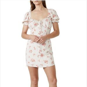 Bardot Lucinta Floral Dress, Size M in Beige Floral at Nordstrom BOHO